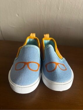 blippi Canvas Slip-On Sneakers with Orange Accent new but has some blemishes